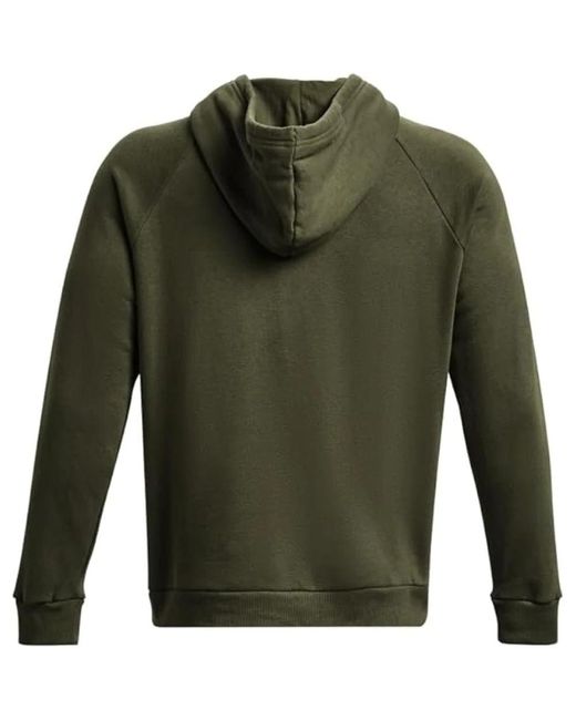 Under Armour Rival Fleece Logo Herenhoodie Marine Od Groente Wit in het Green voor heren
