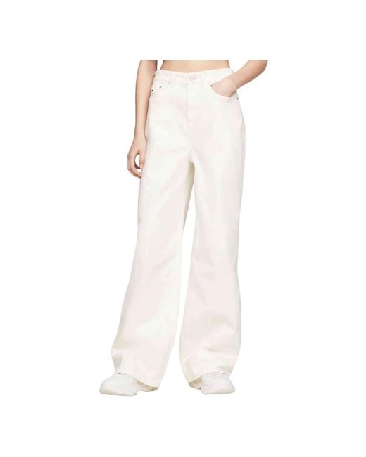 Tommy Hilfiger White Wide Jeans