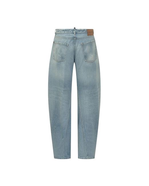 DSquared² Blue Loose-Fit Jeans