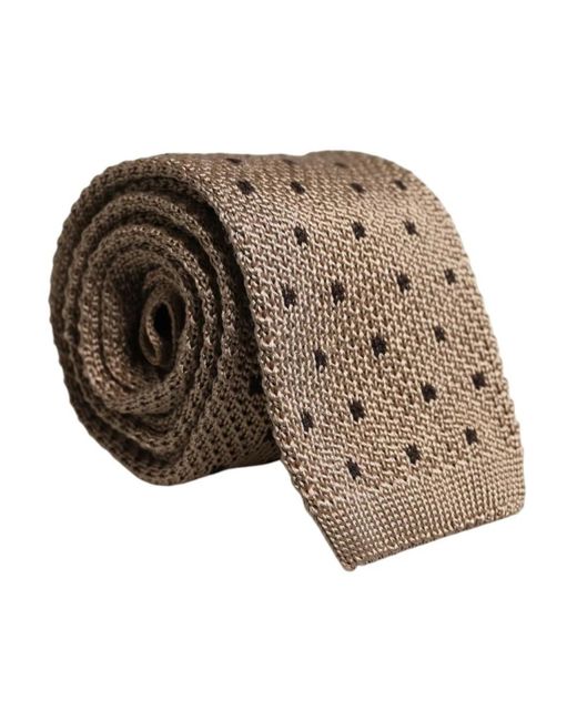 Ties di Dolce & Gabbana in Brown da Uomo