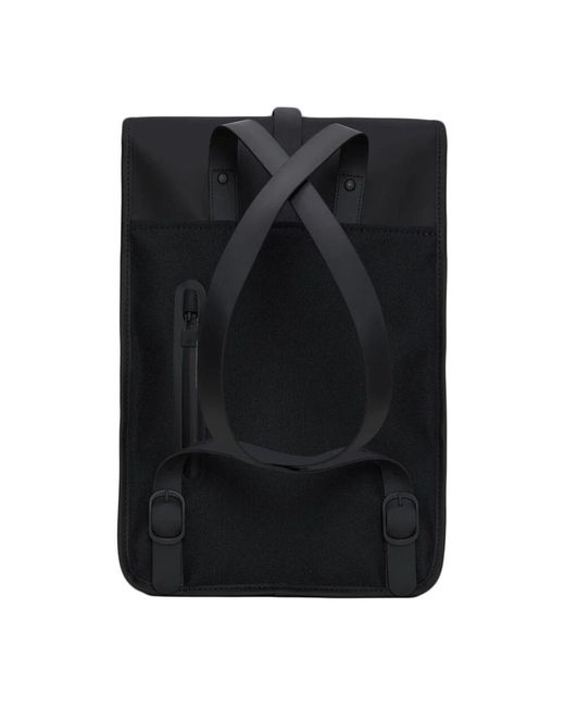 Rains Black Backpacks for men