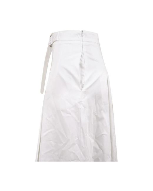 Drumohr White Midi Skirts