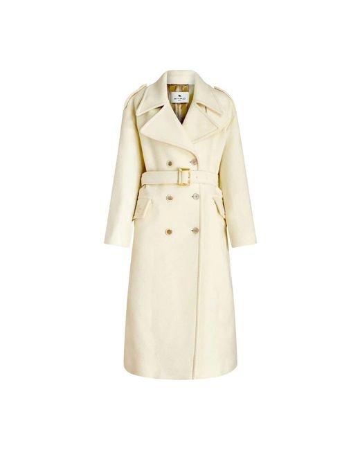Etro Natural Trench Coats