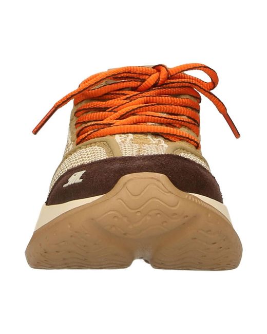 Steve Madden Orange Stoff Sneaker