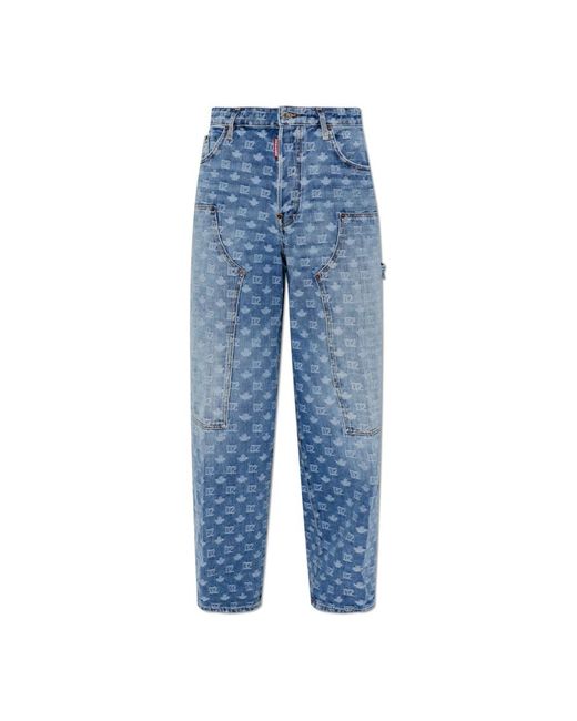DSquared² Blue Loose-Fit Jeans for men