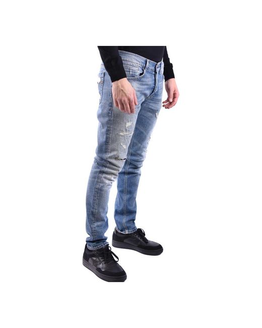 Dondup Blue Straight Fit Jeans for men