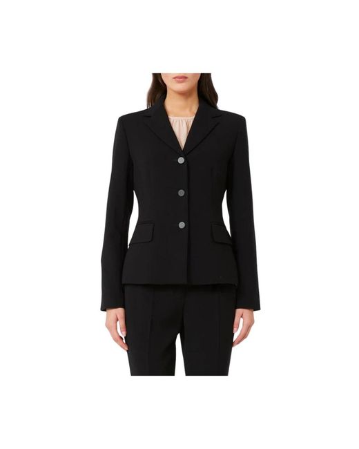 Max Mara Zwarte Cady Viscose Blazer in het Black