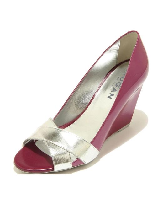 Hogan Pink Wedges