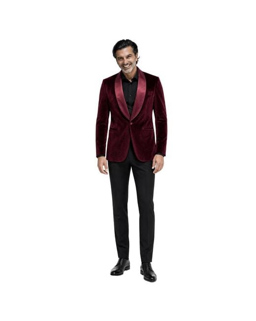 Franzese Collection Purple Blazers for men
