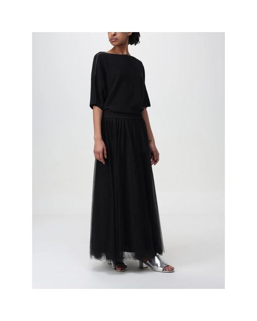 Round-Neck Knitwear di Fabiana Filippi in Black