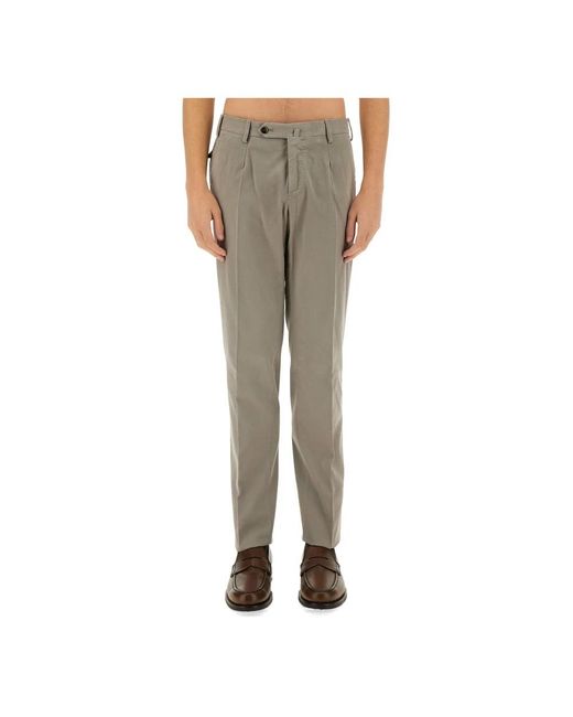 PT Torino Gray Suit Trousers for men