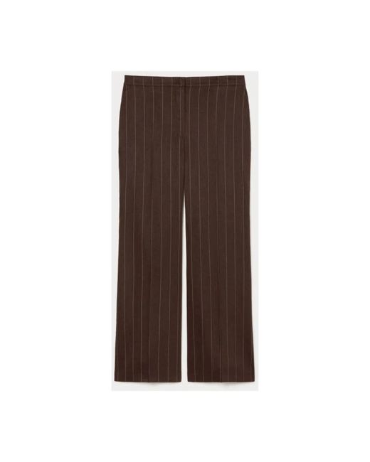 Marina Rinaldi Straight Trousers in het Brown