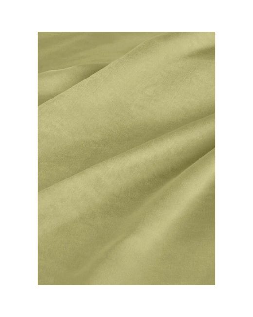 Notre-v Green Grünes Satin-Kleid Mit Langen Ärmeln
