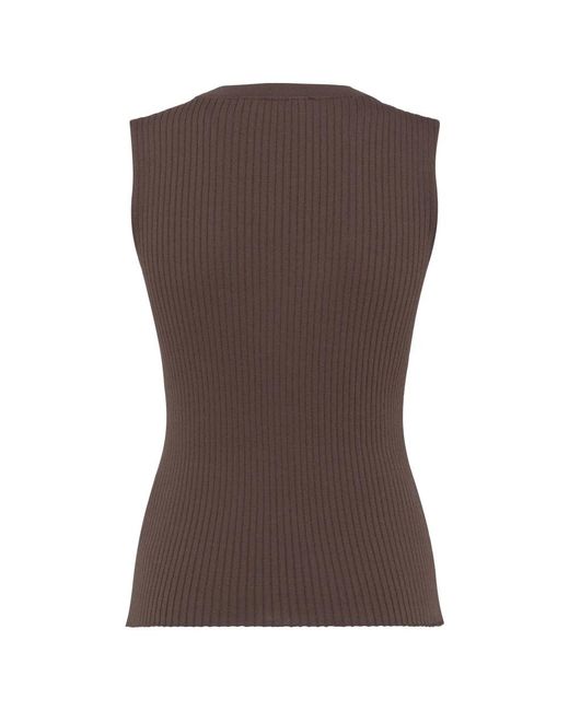 Cardigans Tela de color Brown