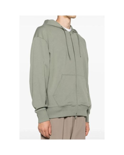 Y-3 Stone zip hoodie in Gray für Herren
