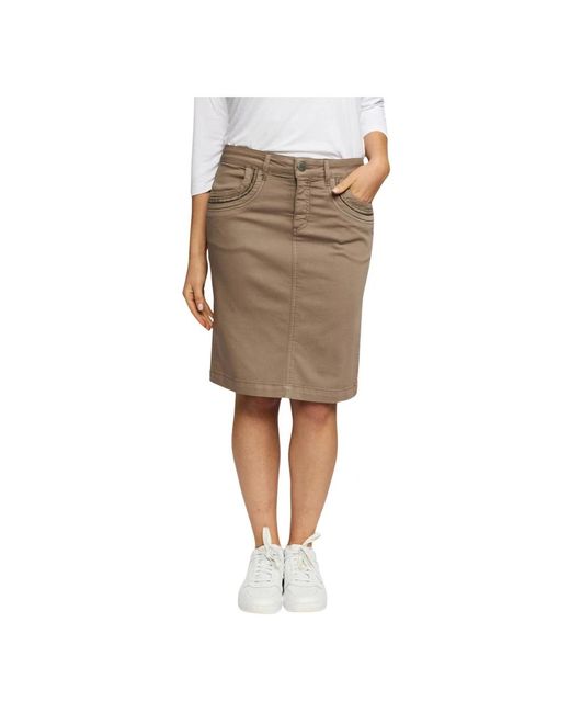 2-Biz Natural Midi Skirts