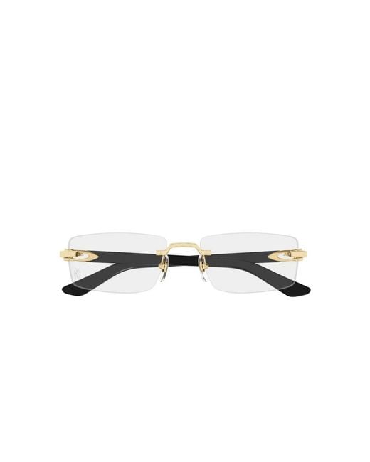 Cartier Yellow Glasses for men