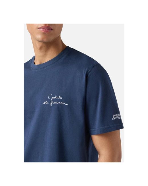 Mc2 Saint Barth Blue T-Shirts for men