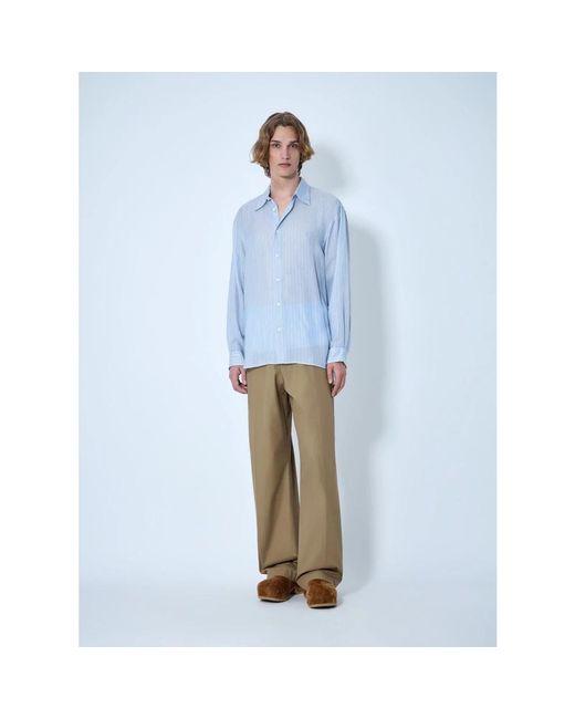 Dries Van Noten Blue Casual Shirts for men