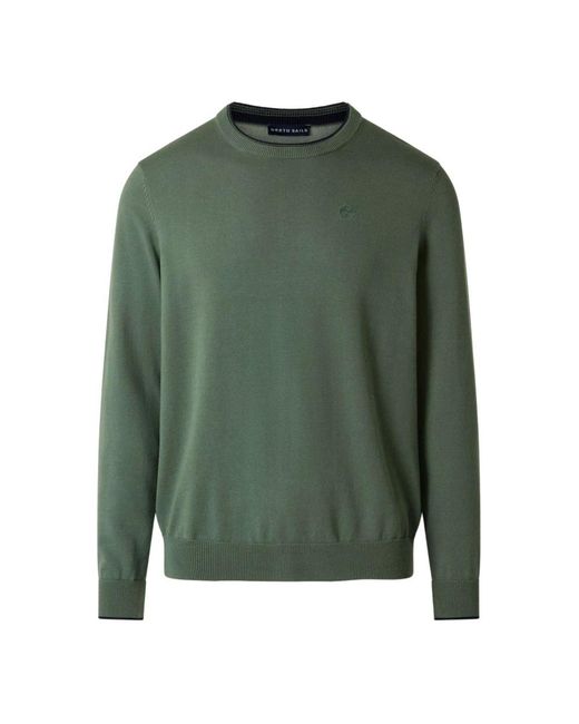 North Sails Green Round-Neck Knitwear for men