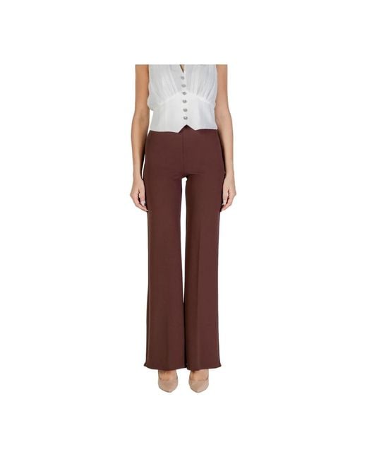 Rinascimento Red Wide Trousers