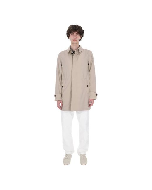 Sealup Natural Single-Breasted Coats for men