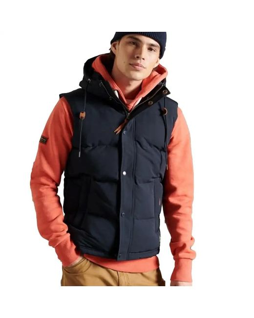 Vests Superdry pour homme en coloris Blue