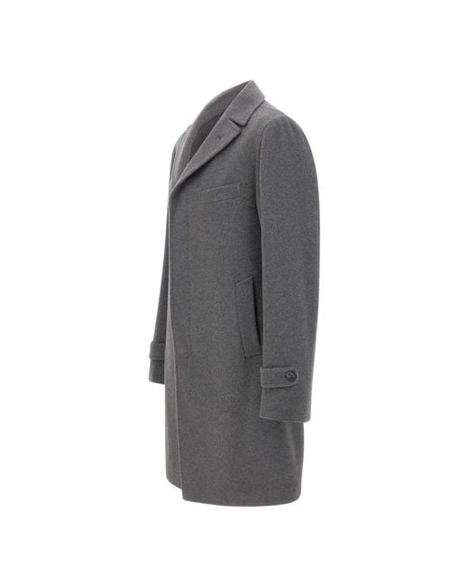 Tagliatore Gray Single-Breasted Coats for men