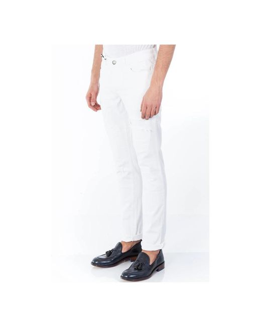 Alessandro Dell'acqua White Slim-Fit Jeans for men