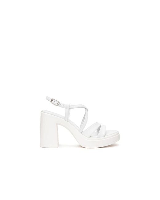 Nero Giardini White High Heel Sandals