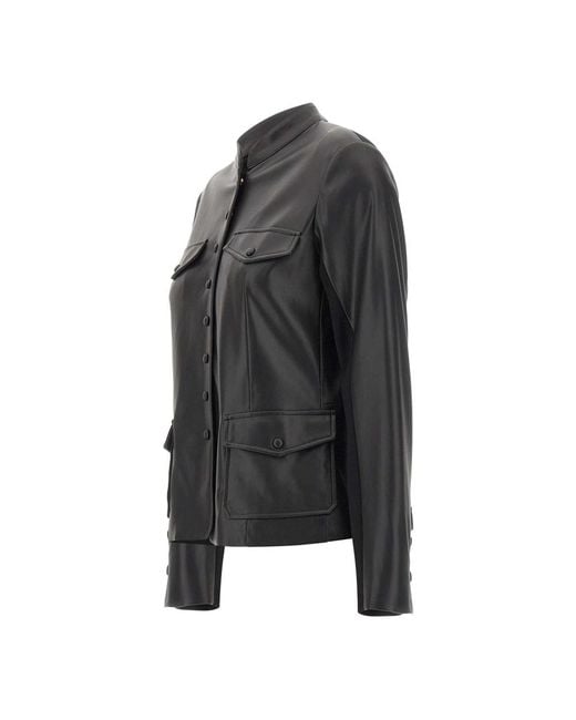 Elena Miro Black Leather Jackets