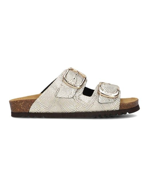 Scholl White Noelle Synthetic Slippers