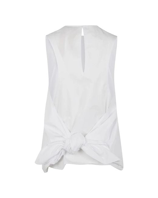 N°21 White Sleeveless Tops