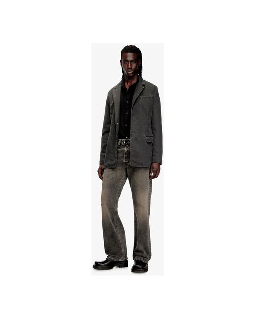 DIESEL Gray Straight Fit Jeans for men