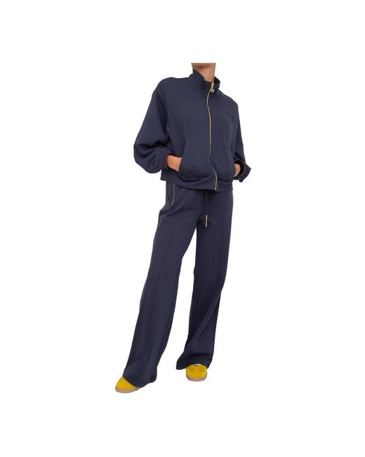 Twinset Fitness ,Blauw ,Katoen Blauw Katoenen Compleet Set in het Blue