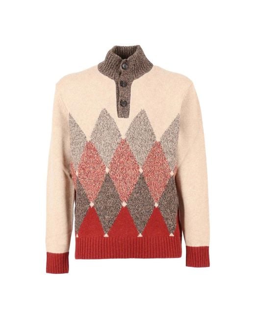 Ballantyne Red Round-Neck Knitwear for men
