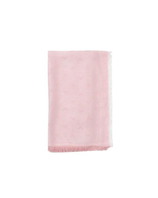 Emporio Armani Pink Winter Scarves
