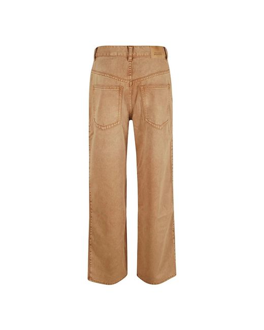 Isabel Marant Brown Wide Jeans