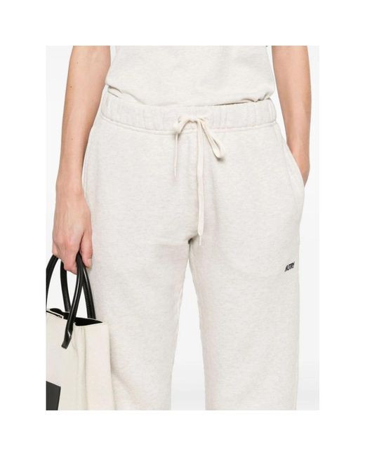 Autry Broeken ,Grijs ,Katoen Comfy Lounge Joggers in het White