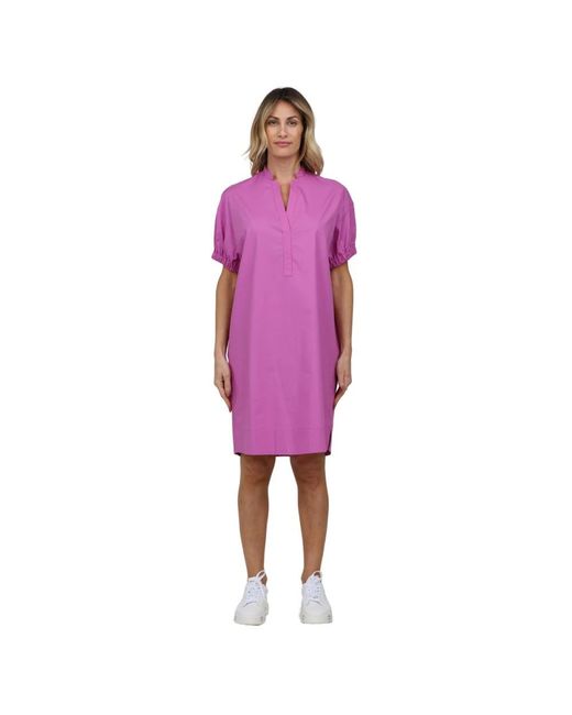 ROSSO35 Purple Short Dresses