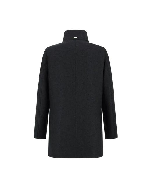 Herno Black Single-Breasted Coats for men