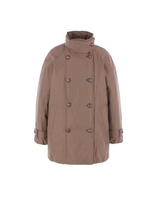 Brunello Cucinelli Stijlvolle Parka Jas Voor Mannen in het Brown