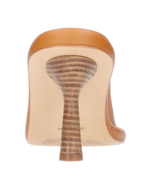 Paloma Barceló Brown Heeled Mules