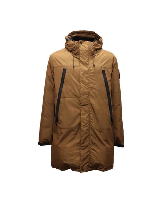 OUTHERE Brown Winter Jackets for men