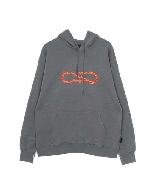Propaganda Hoodies & Sweatvesten ,Grijs ,Katoen Flame Hoodie Grijs Sweatshirt Met Lange Mouwen in het Gray voor heren