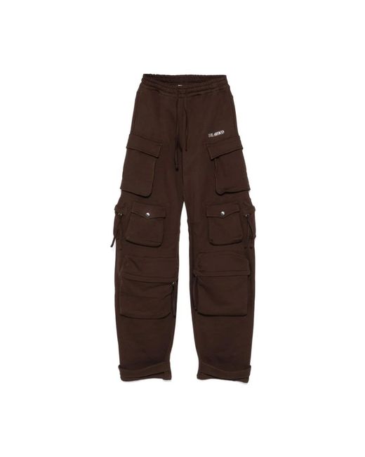 The Attico Brown Wide Trousers