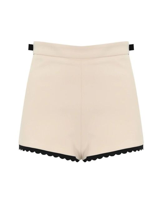 Elisabetta Franchi Natural Stylische Hosen Für Den Alltag
