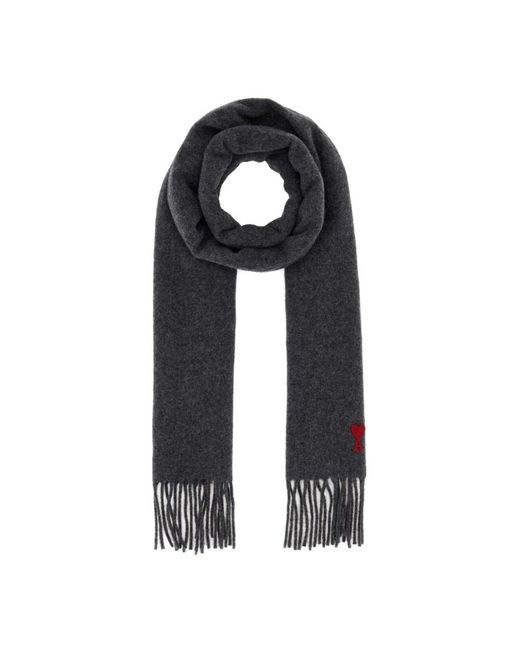 AMI Black Winter Scarves