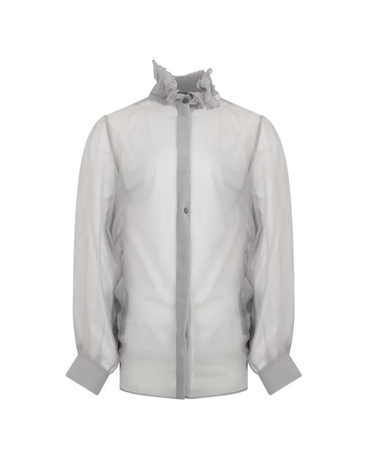 Alberta Ferretti Gray Shirts
