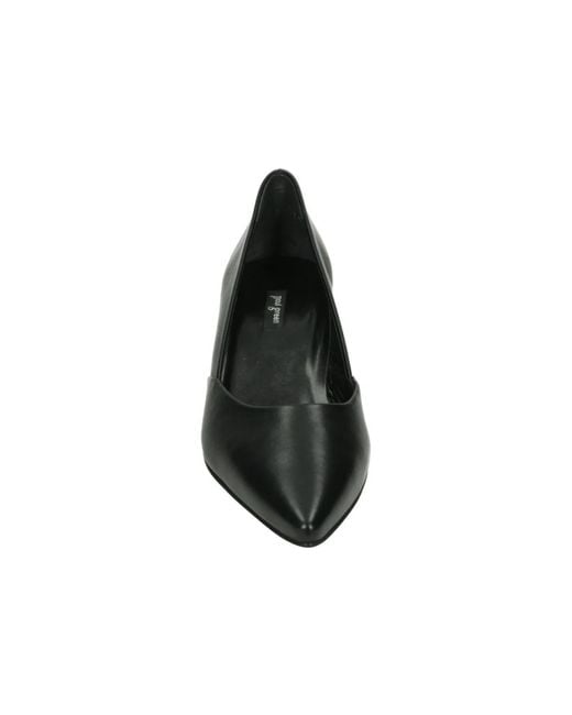 Paul Green Black Schwarze Lederschuhe